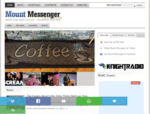 Tablet Screenshot of mountmessenger.msmc.edu